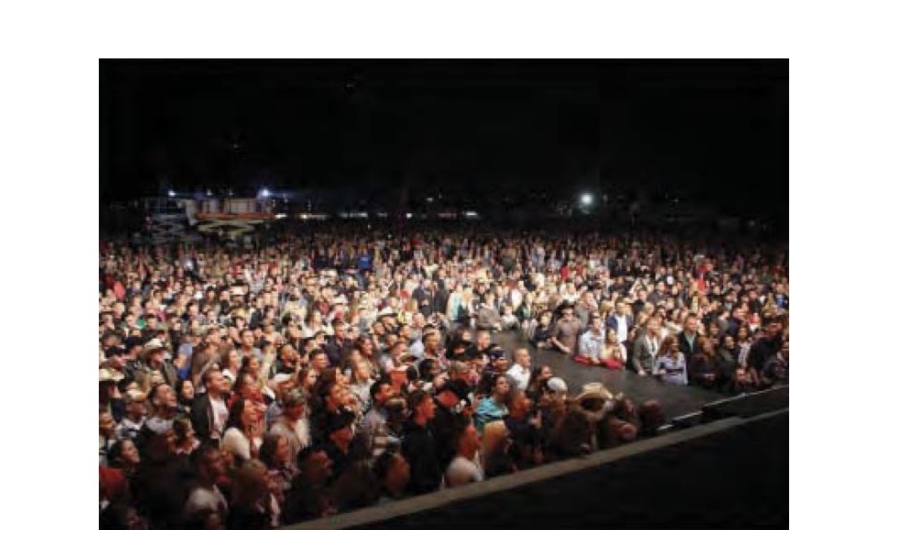 Large audience at a Camp Pendleton concert event